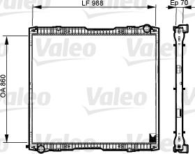 Valeo 733540 - Радиатор, охлаждане на двигателя vvparts.bg