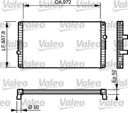 Valeo 733501 - Радиатор, охлаждане на двигателя vvparts.bg