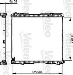 Valeo 733539 - Радиатор, охлаждане на двигателя vvparts.bg