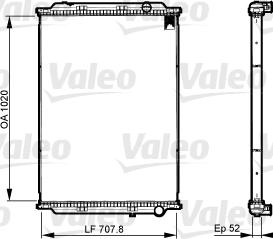 Valeo 733522 - Охладителна мрежа(пита), охлаждане на двигателя vvparts.bg