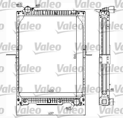 Valeo 732995 - Радиатор, охлаждане на двигателя vvparts.bg