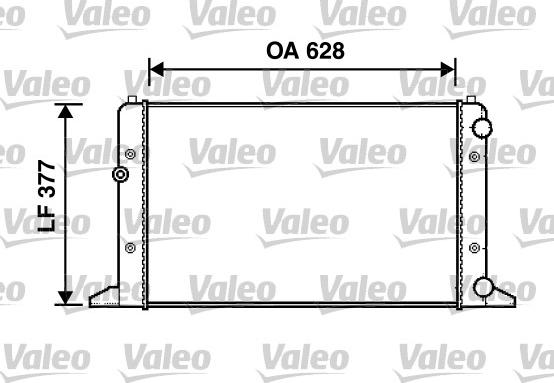 Valeo 732949 - Радиатор, охлаждане на двигателя vvparts.bg