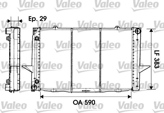 Valeo 732941 - Радиатор, охлаждане на двигателя vvparts.bg