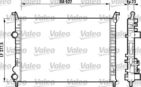 Valeo 732948 - Радиатор, охлаждане на двигателя vvparts.bg