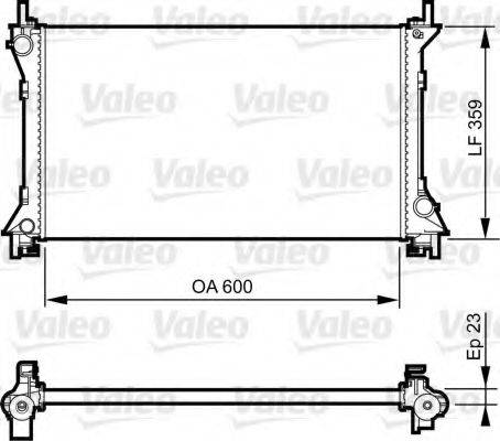 Valeo 732962 - Радиатор, охлаждане на двигателя vvparts.bg