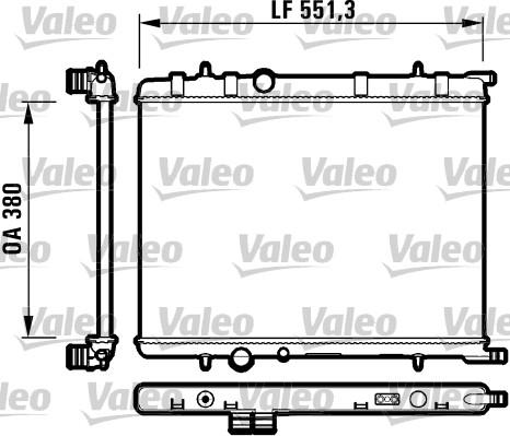 Valeo 732908 - Радиатор, охлаждане на двигателя vvparts.bg