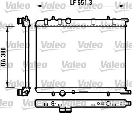 Valeo 732908 - Радиатор, охлаждане на двигателя vvparts.bg