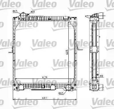 Valeo 732986 - Радиатор, охлаждане на двигателя vvparts.bg