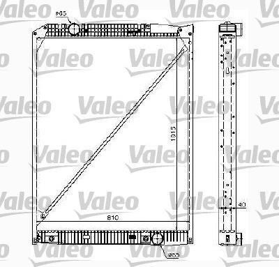 Valeo 732980 - Радиатор, охлаждане на двигателя vvparts.bg