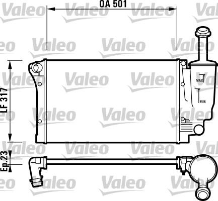 Valeo 732924 - Радиатор, охлаждане на двигателя vvparts.bg