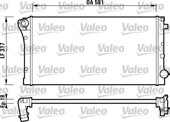 Valeo 732925 - Радиатор, охлаждане на двигателя vvparts.bg