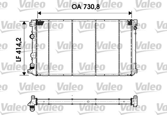 Valeo 732920 - Радиатор, охлаждане на двигателя vvparts.bg