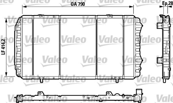 Valeo 732922 - Радиатор, охлаждане на двигателя vvparts.bg