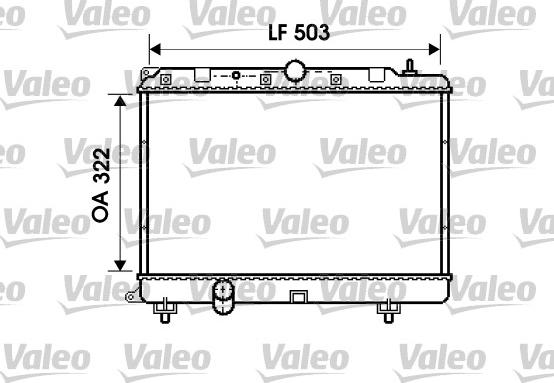 Valeo 732499 - Радиатор, охлаждане на двигателя vvparts.bg