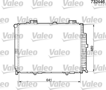 Valeo 732446 - Радиатор, охлаждане на двигателя vvparts.bg