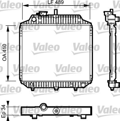 Valeo 732442 - Радиатор, охлаждане на двигателя vvparts.bg