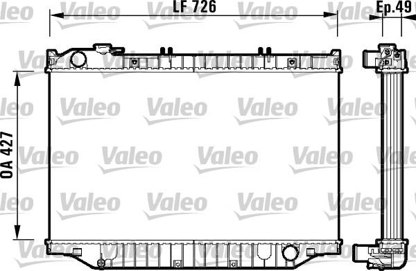 Valeo 732415 - Радиатор, охлаждане на двигателя vvparts.bg