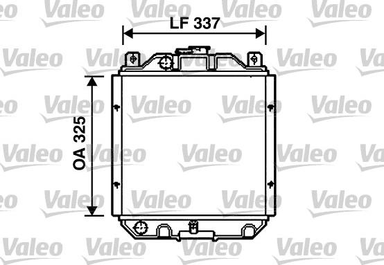 Valeo 732489 - Радиатор, охлаждане на двигателя vvparts.bg