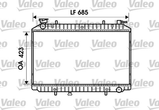 Valeo 732484 - Радиатор, охлаждане на двигателя vvparts.bg