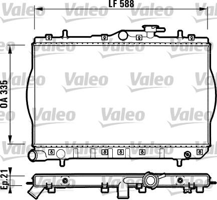 Valeo 732488 - Радиатор, охлаждане на двигателя vvparts.bg