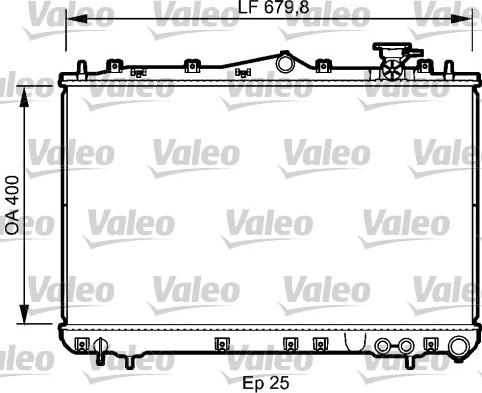 Valeo 732487 - Радиатор, охлаждане на двигателя vvparts.bg