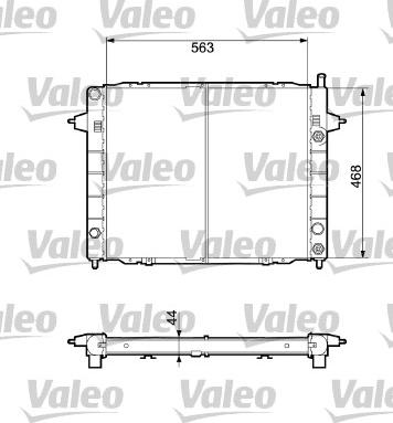 Valeo 732432 - Радиатор, охлаждане на двигателя vvparts.bg