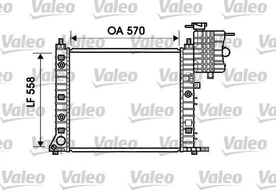 Valeo 732471 - Радиатор, охлаждане на двигателя vvparts.bg