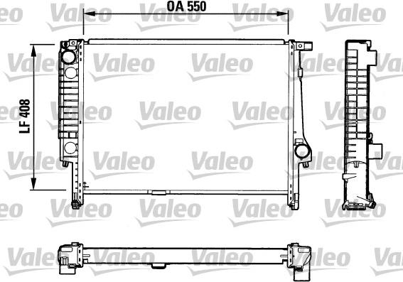 Valeo 732594 - Радиатор, охлаждане на двигателя vvparts.bg