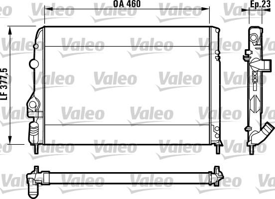 Valeo 732559 - Радиатор, охлаждане на двигателя vvparts.bg