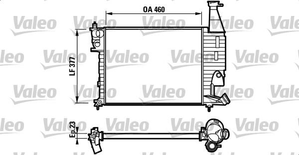 Valeo 732564 - Радиатор, охлаждане на двигателя vvparts.bg