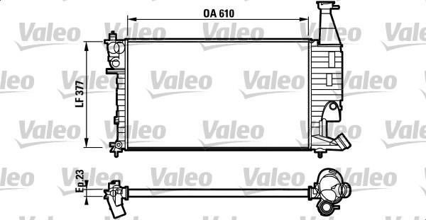 Valeo 732563 - Радиатор, охлаждане на двигателя vvparts.bg