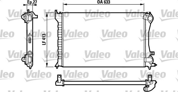 Valeo 732567 - Радиатор, охлаждане на двигателя vvparts.bg