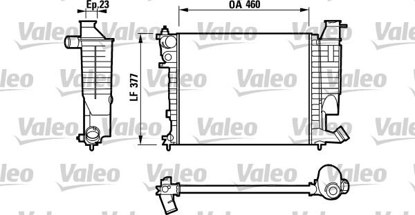 Valeo 732534 - Радиатор, охлаждане на двигателя vvparts.bg