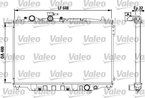 Valeo 732538 - Радиатор, охлаждане на двигателя vvparts.bg