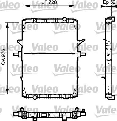 Valeo 732572 - Радиатор, охлаждане на двигателя vvparts.bg