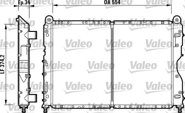 Valeo 732690 - Радиатор, охлаждане на двигателя vvparts.bg