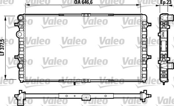 Valeo 732698 - Радиатор, охлаждане на двигателя vvparts.bg