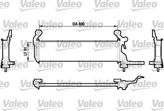 Valeo 732604 - Радиатор, охлаждане на двигателя vvparts.bg