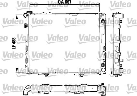 Valeo 732605 - Радиатор, охлаждане на двигателя vvparts.bg