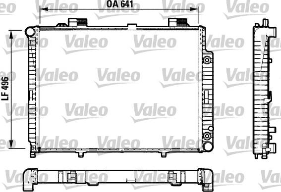 Valeo 732601 - Радиатор, охлаждане на двигателя vvparts.bg