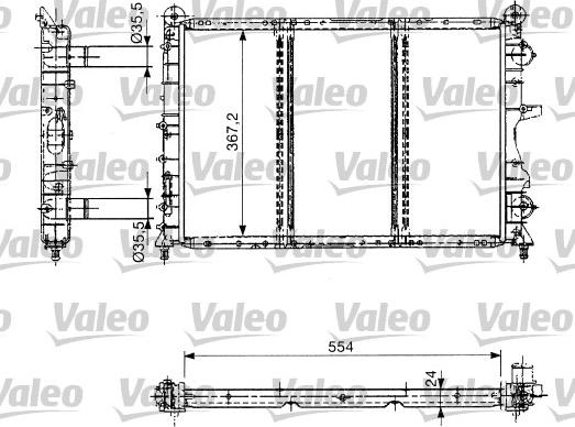 Valeo 732686 - Радиатор, охлаждане на двигателя vvparts.bg