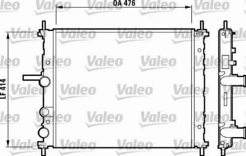 Valeo 732688 - Радиатор, охлаждане на двигателя vvparts.bg