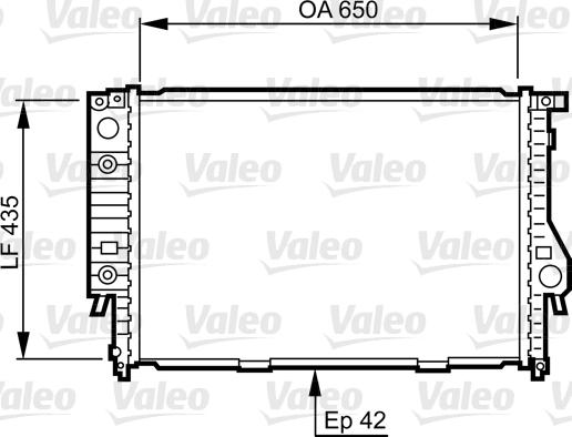 Valeo 732099 - Радиатор, охлаждане на двигателя vvparts.bg