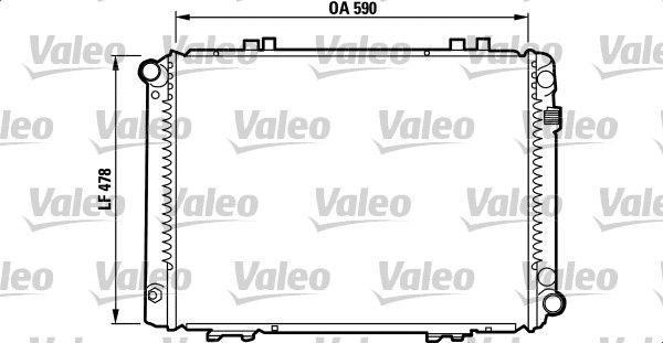 Valeo 732090 - Радиатор, охлаждане на двигателя vvparts.bg