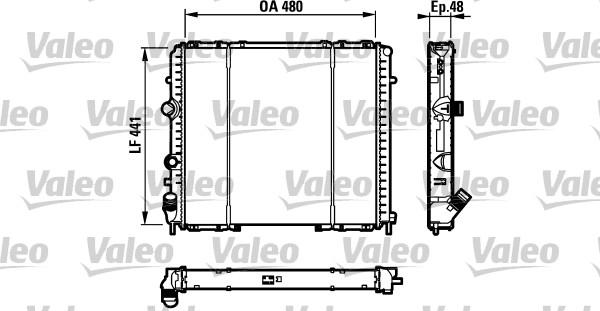 Valeo 732072 - Радиатор, охлаждане на двигателя vvparts.bg