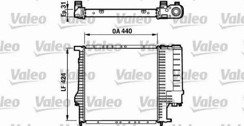 Valeo 732198 - Радиатор, охлаждане на двигателя vvparts.bg