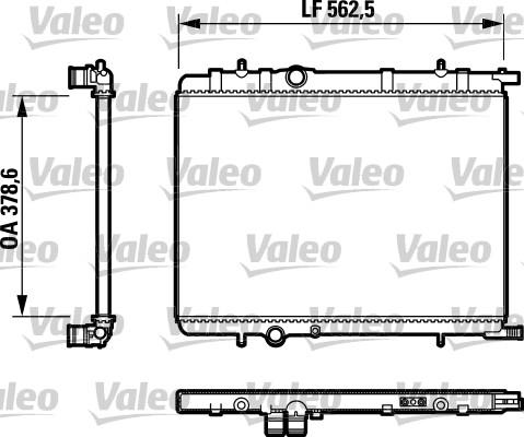 Valeo 732892 - Радиатор, охлаждане на двигателя vvparts.bg