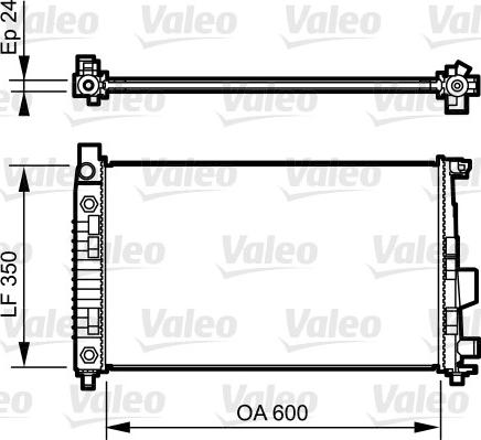 Valeo 732897 - Радиатор, охлаждане на двигателя vvparts.bg