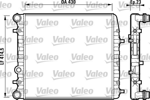 Valeo 732863 - Радиатор, охлаждане на двигателя vvparts.bg