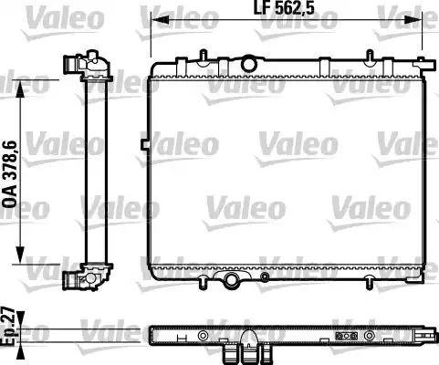 Valeo 732803 - Радиатор, охлаждане на двигателя vvparts.bg